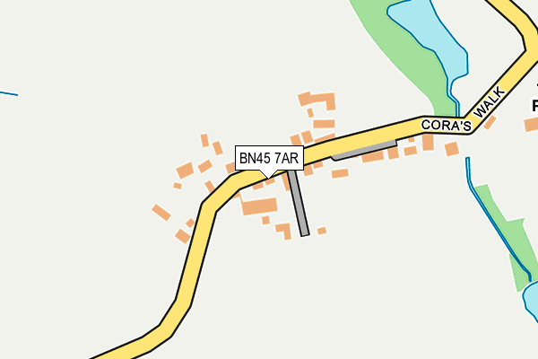 BN45 7AR map - OS OpenMap – Local (Ordnance Survey)