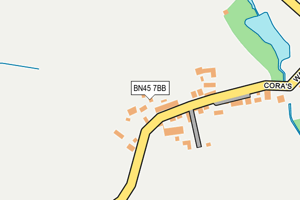 BN45 7BB map - OS OpenMap – Local (Ordnance Survey)