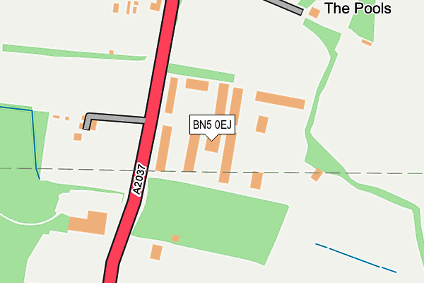 BN5 0EJ map - OS OpenMap – Local (Ordnance Survey)