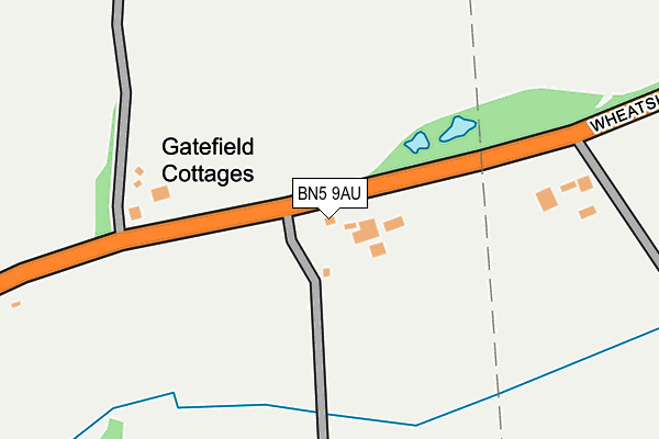 BN5 9AU map - OS OpenMap – Local (Ordnance Survey)
