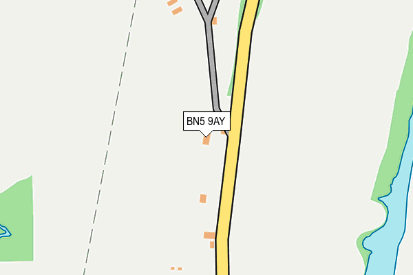 BN5 9AY map - OS OpenMap – Local (Ordnance Survey)