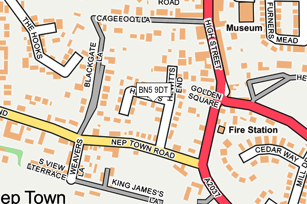 BN5 9DT map - OS OpenMap – Local (Ordnance Survey)