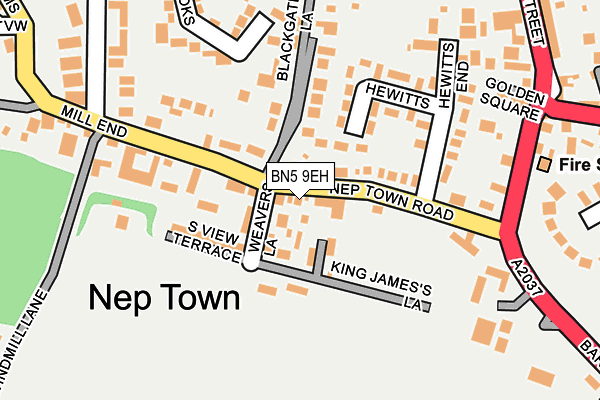 BN5 9EH map - OS OpenMap – Local (Ordnance Survey)