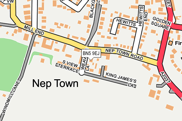 BN5 9EJ map - OS OpenMap – Local (Ordnance Survey)