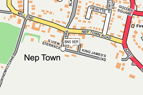 BN5 9ER map - OS OpenMap – Local (Ordnance Survey)