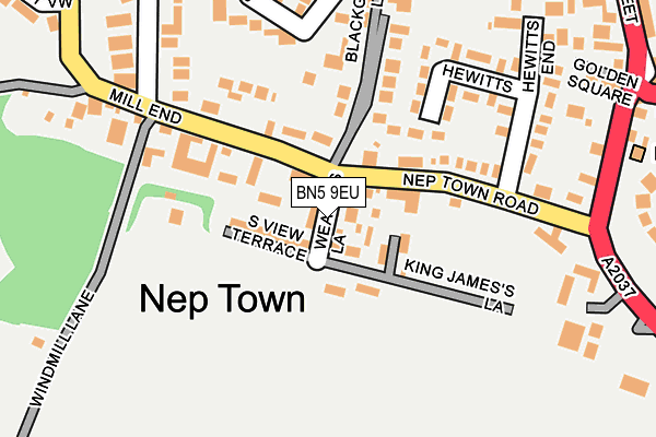 BN5 9EU map - OS OpenMap – Local (Ordnance Survey)