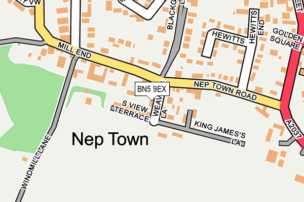 BN5 9EX map - OS OpenMap – Local (Ordnance Survey)