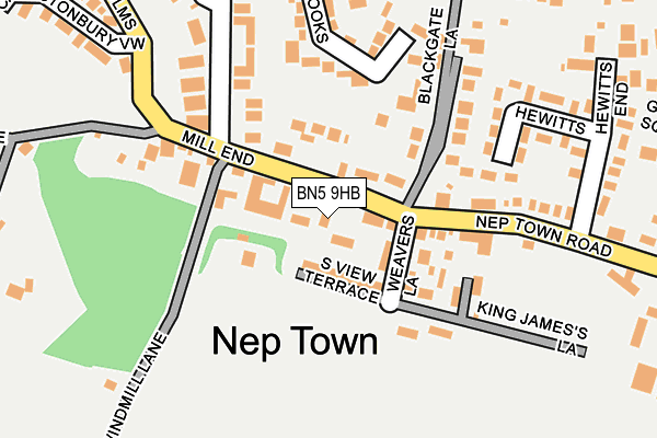 BN5 9HB map - OS OpenMap – Local (Ordnance Survey)