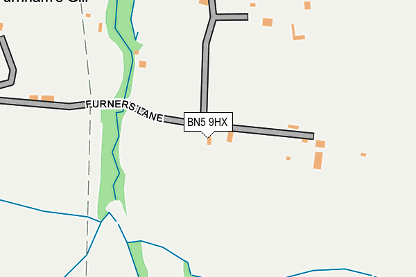 BN5 9HX map - OS OpenMap – Local (Ordnance Survey)