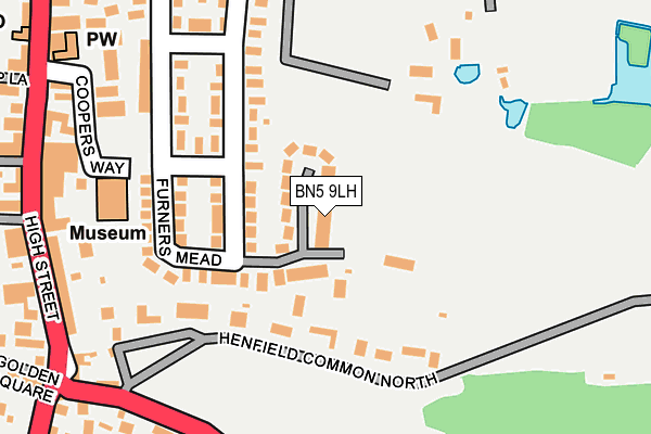 BN5 9LH map - OS OpenMap – Local (Ordnance Survey)