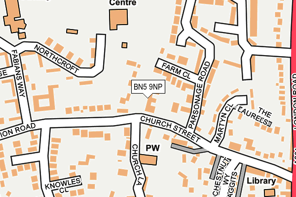 BN5 9NP map - OS OpenMap – Local (Ordnance Survey)