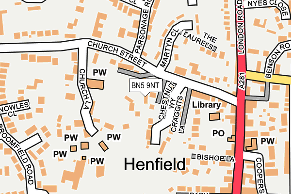 BN5 9NT map - OS OpenMap – Local (Ordnance Survey)