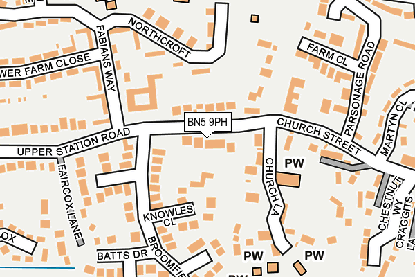 BN5 9PH map - OS OpenMap – Local (Ordnance Survey)