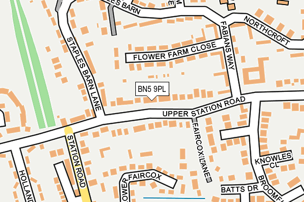 BN5 9PL map - OS OpenMap – Local (Ordnance Survey)