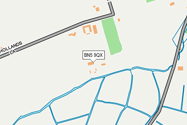 BN5 9QX map - OS OpenMap – Local (Ordnance Survey)