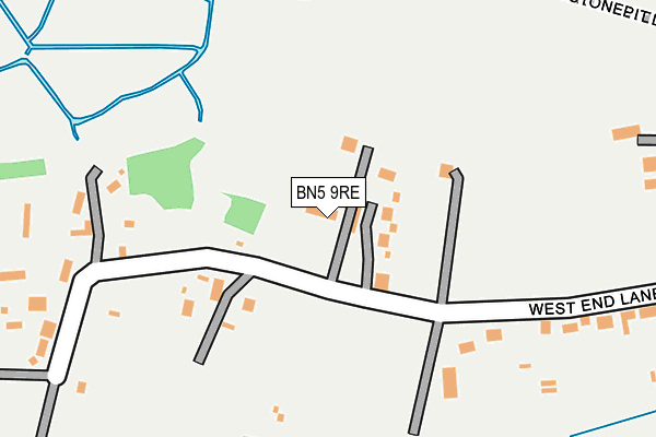 BN5 9RE map - OS OpenMap – Local (Ordnance Survey)