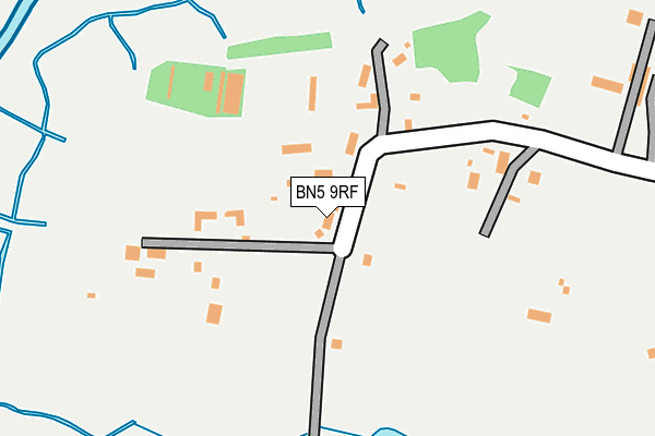 BN5 9RF map - OS OpenMap – Local (Ordnance Survey)