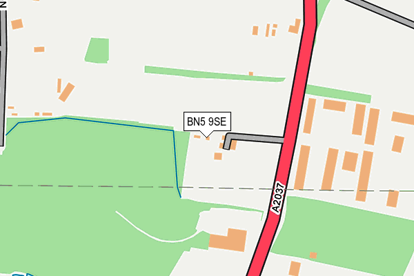 BN5 9SE map - OS OpenMap – Local (Ordnance Survey)