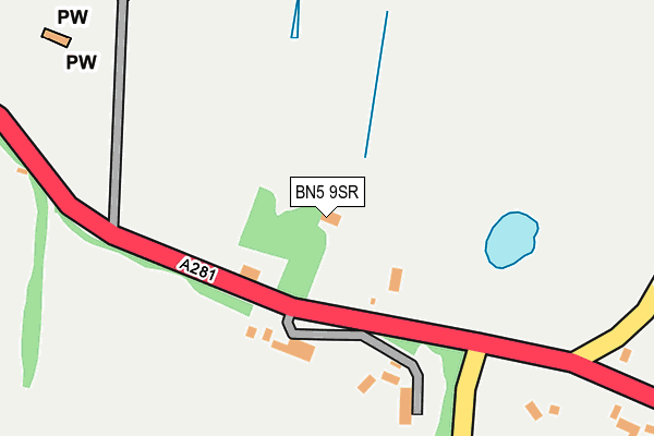 BN5 9SR map - OS OpenMap – Local (Ordnance Survey)