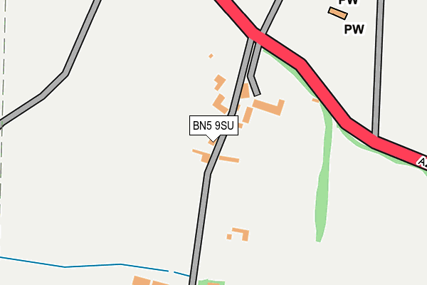 BN5 9SU map - OS OpenMap – Local (Ordnance Survey)