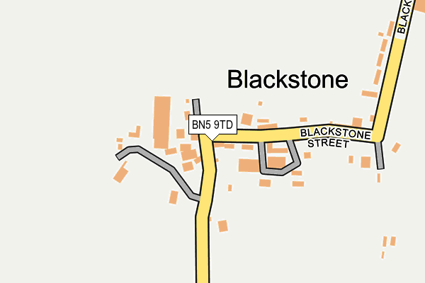 BN5 9TD map - OS OpenMap – Local (Ordnance Survey)