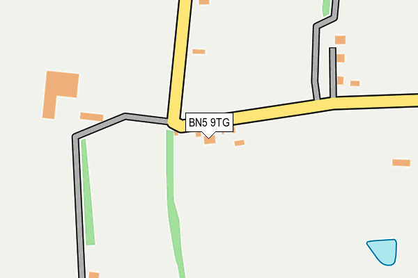 BN5 9TG map - OS OpenMap – Local (Ordnance Survey)
