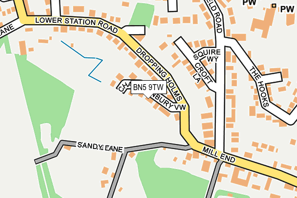 BN5 9TW map - OS OpenMap – Local (Ordnance Survey)