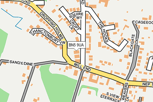 BN5 9UA map - OS OpenMap – Local (Ordnance Survey)