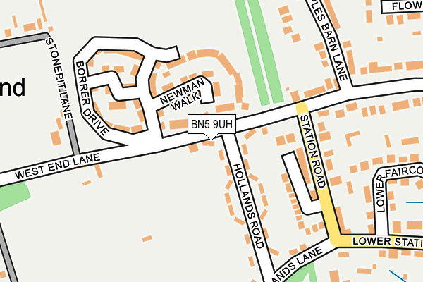 BN5 9UH map - OS OpenMap – Local (Ordnance Survey)