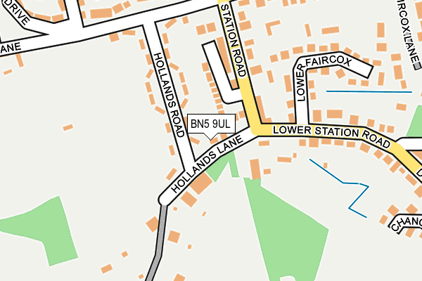 BN5 9UL map - OS OpenMap – Local (Ordnance Survey)