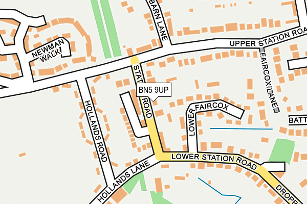 BN5 9UP map - OS OpenMap – Local (Ordnance Survey)