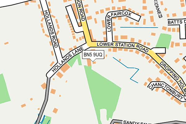 BN5 9UQ map - OS OpenMap – Local (Ordnance Survey)