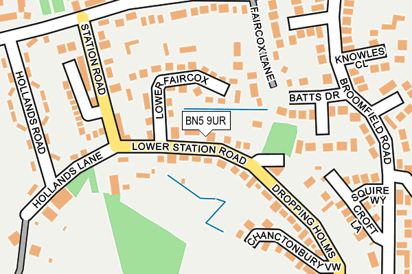 BN5 9UR map - OS OpenMap – Local (Ordnance Survey)