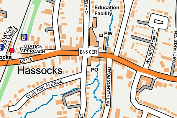 BN6 0ER map - OS OpenMap – Local (Ordnance Survey)