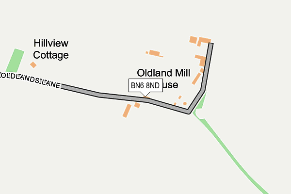 BN6 8ND map - OS OpenMap – Local (Ordnance Survey)