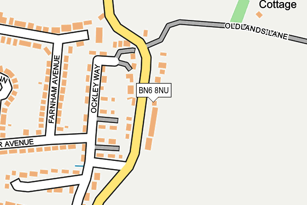 BN6 8NU map - OS OpenMap – Local (Ordnance Survey)