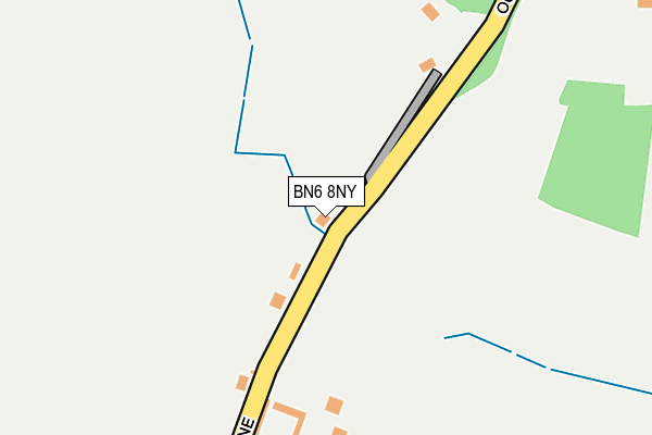 BN6 8NY map - OS OpenMap – Local (Ordnance Survey)