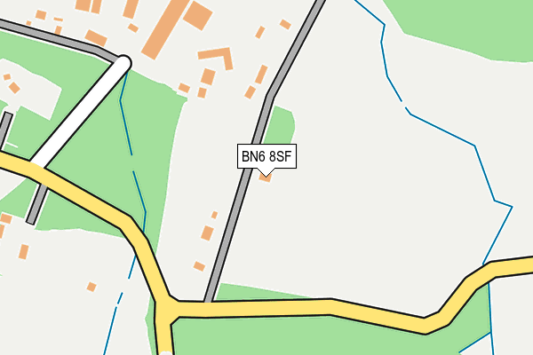 BN6 8SF map - OS OpenMap – Local (Ordnance Survey)