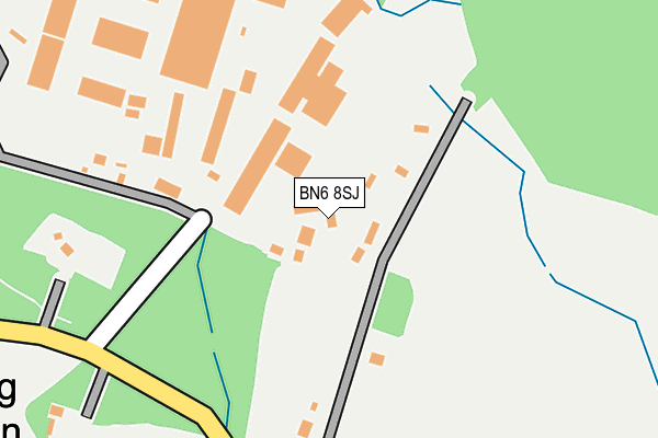 BN6 8SJ map - OS OpenMap – Local (Ordnance Survey)