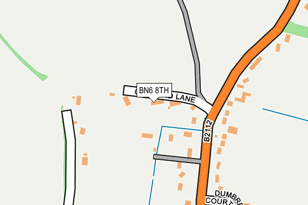 BN6 8TH map - OS OpenMap – Local (Ordnance Survey)