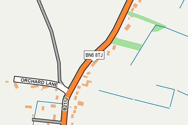 BN6 8TJ map - OS OpenMap – Local (Ordnance Survey)