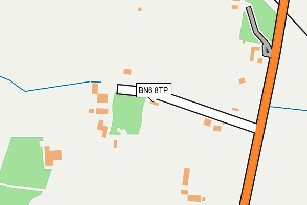 BN6 8TP map - OS OpenMap – Local (Ordnance Survey)