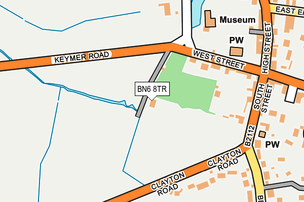 BN6 8TR map - OS OpenMap – Local (Ordnance Survey)