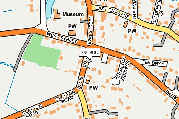 BN6 8UQ map - OS OpenMap – Local (Ordnance Survey)