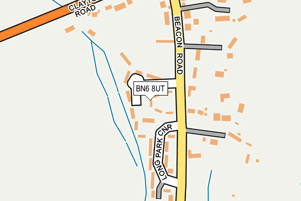 BN6 8UT map - OS OpenMap – Local (Ordnance Survey)