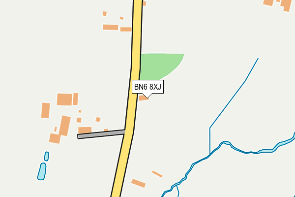 BN6 8XJ map - OS OpenMap – Local (Ordnance Survey)