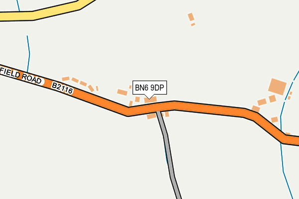 BN6 9DP map - OS OpenMap – Local (Ordnance Survey)