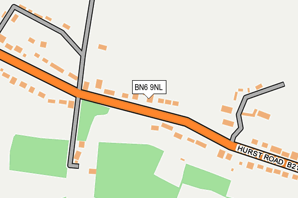 BN6 9NL map - OS OpenMap – Local (Ordnance Survey)