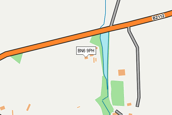 BN6 9PH map - OS OpenMap – Local (Ordnance Survey)