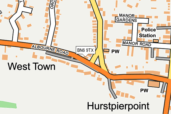 Map of HURST PIT STOP LTD at local scale